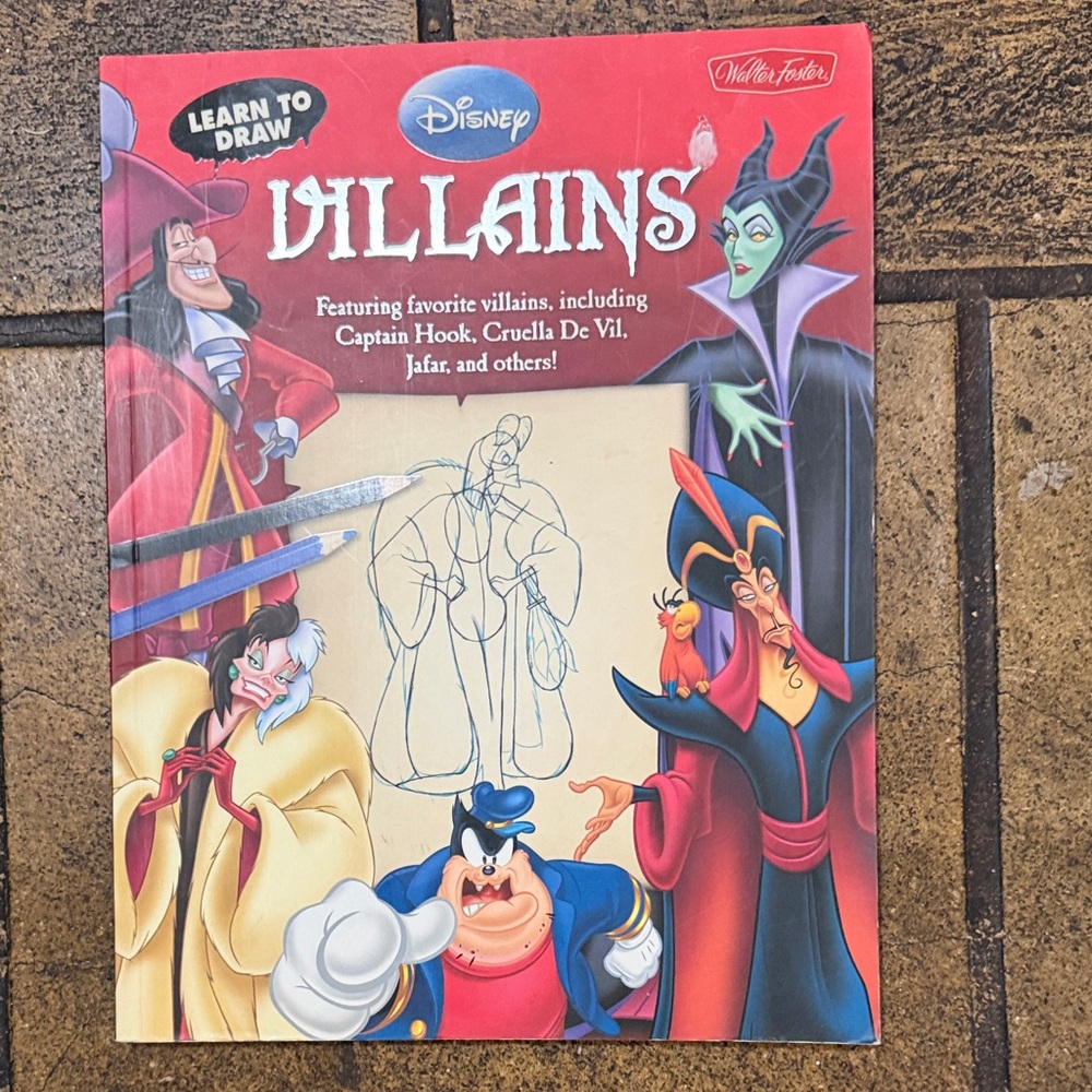 Brand new Disney Villains Drawing Guide - learn to draw Disney Villains